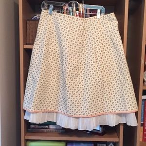 Adorable floral A-line skirt